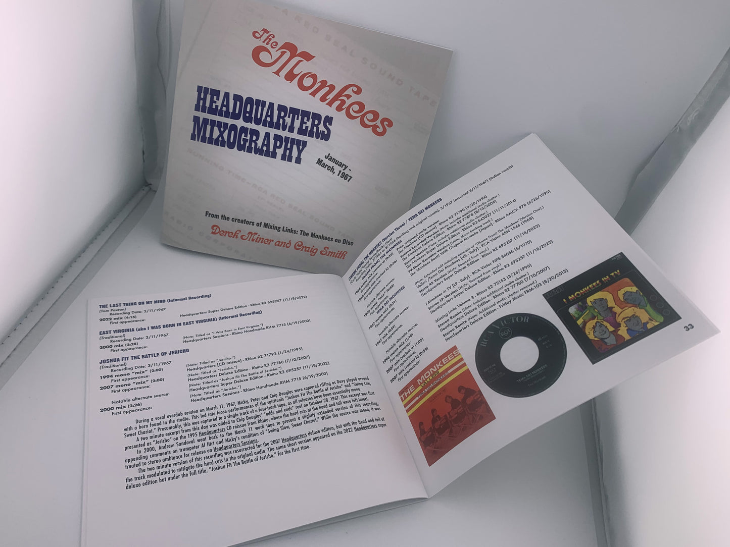 Headquarters Mixography physical booklet